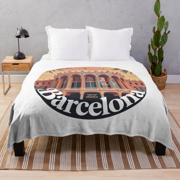 Item preview, Palau Musica View - Barcelona Retro Art - Architecture Illustration designed and sold by CircinusStore.