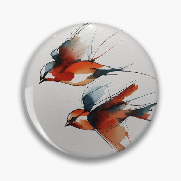 Item preview, Elegant Swallows in Flight designed and sold by lautir.