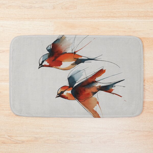 Item preview, Elegant Swallows in Flight designed and sold by lautir.