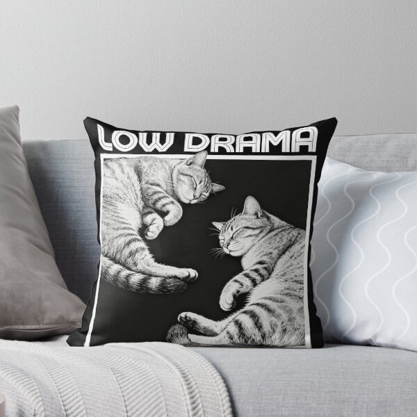 Item preview, Low Drama – Vintage Cat Engraving Illustration designed and sold by CatVibesStudio.