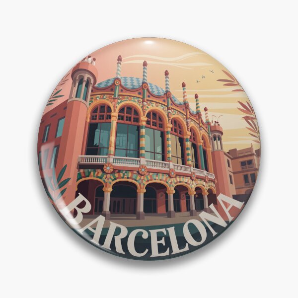 Item preview, Palau Musica View - Barcelona Retro Art - Architecture Illustration designed and sold by CircinusStore.