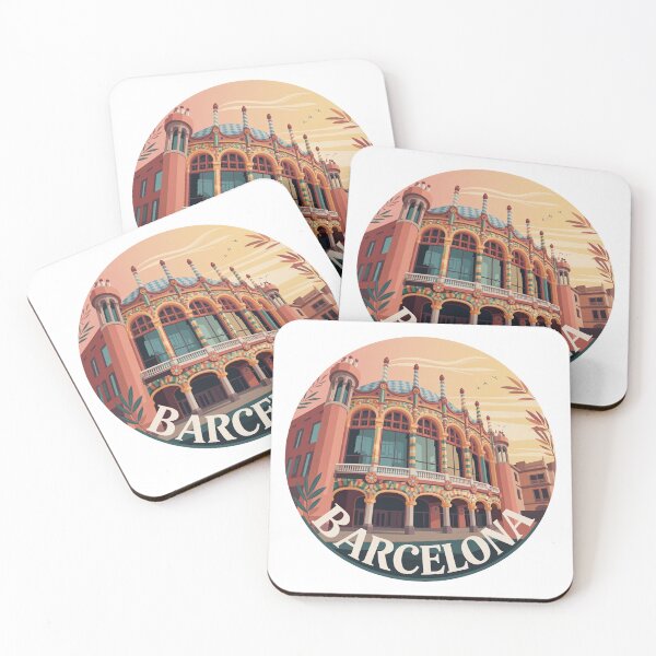 Item preview, Palau Musica View - Barcelona Retro Art - Architecture Illustration designed and sold by CircinusStore.