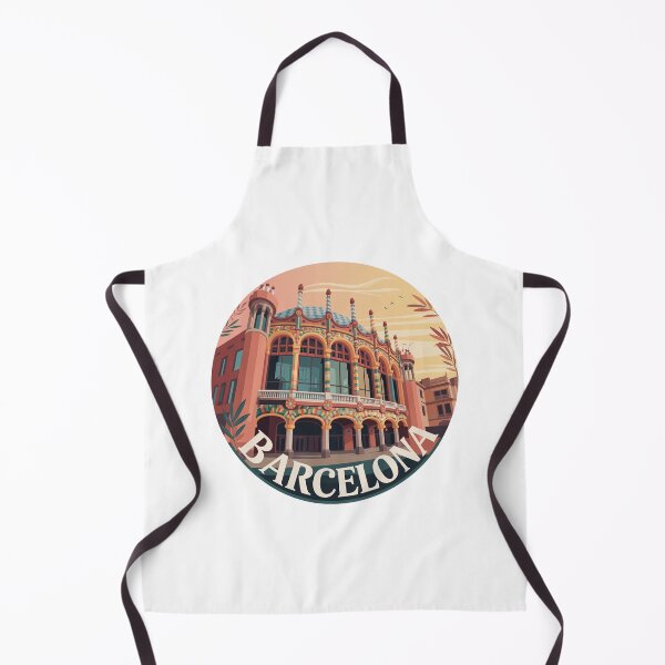 Item preview, Palau Musica View - Barcelona Retro Art - Architecture Illustration designed and sold by CircinusStore.