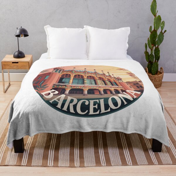 Item preview, Palau Musica View - Barcelona Retro Art - Architecture Illustration designed and sold by CircinusStore.
