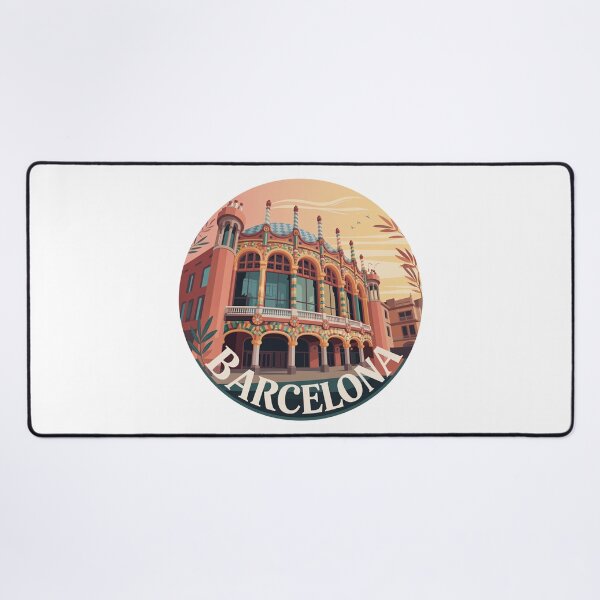 Item preview, Palau Musica View - Barcelona Retro Art - Architecture Illustration designed and sold by CircinusStore.