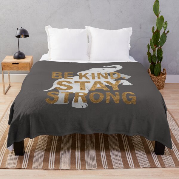 Item preview, Be Kind Stay Strong Elephant Quote - Motivational Kindness Design. designed and sold by LunaPrintCo.