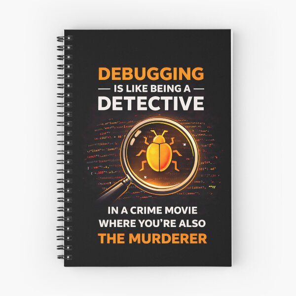 Item preview, Debugging is like being a Detective designed and sold by Plot Twist Outfitters.