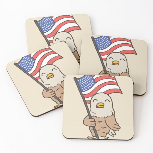 Item preview, Cute Eagle Celebrating USA designed and sold by NinniSilver.
