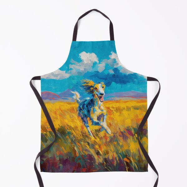 Item preview, A joyful Saluki running through a bright summer field, Dogs in Motion designed and sold by CDC40.