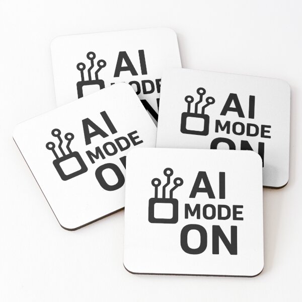 Item preview, AI Mode On – Futuristic Tech Typography Design designed and sold by iqbalsamani.