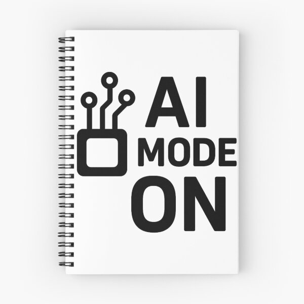 Item preview, AI Mode On – Futuristic Tech Typography Design designed and sold by iqbalsamani.