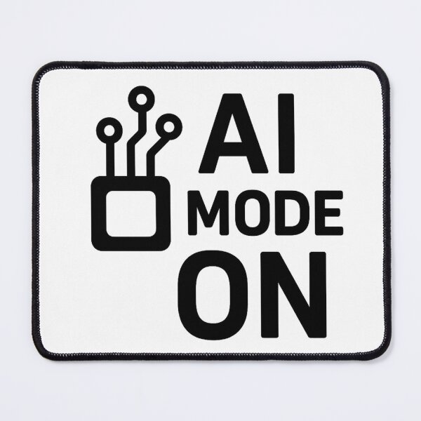 Item preview, AI Mode On – Futuristic Tech Typography Design designed and sold by iqbalsamani.