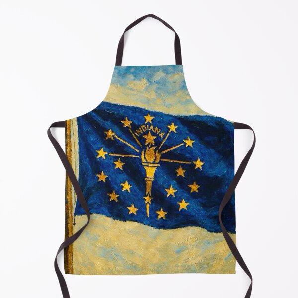 Item preview, Indiana State Flag designed and sold by TinCatOutPost.