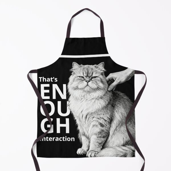 Item preview, That’s Enough Interaction – Vintage Cat Engraving Illustration designed and sold by CatVibesStudio.