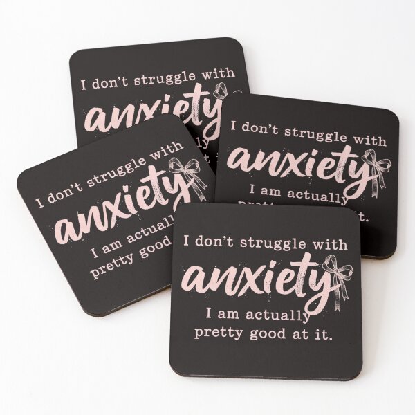 Item preview, Funny, Sarcastic Anxiety Quote, Witty Mental Health Design, Funny Quote, Anxiety Humor designed and sold by DesignDenDo ⭐⭐⭐⭐⭐.