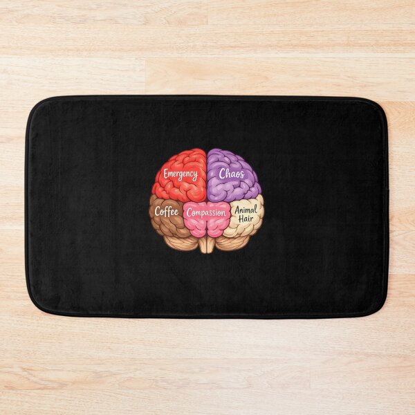 Item preview, Vet & Vet Tech Brain – Emergency, Coffee & Compassion designed and sold by Bettybee00.