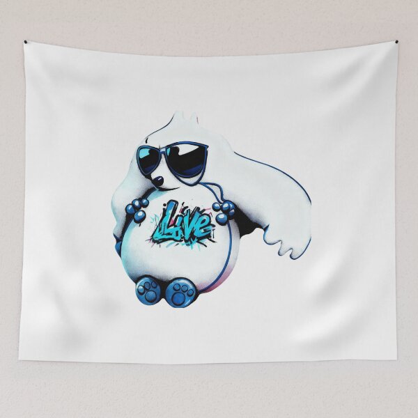 Item preview, Live, little dog designed and sold by Nu Sigma 1985.