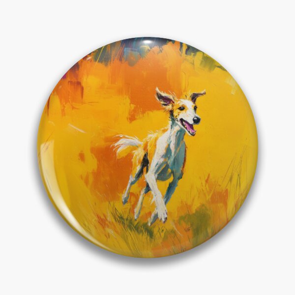 Item preview, A joyful Saluki running through a bright summer field, Dogs in Motion designed and sold by CDC40.