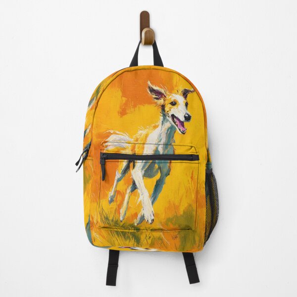 Item preview, A joyful Saluki running through a bright summer field, Dogs in Motion designed and sold by CDC40.