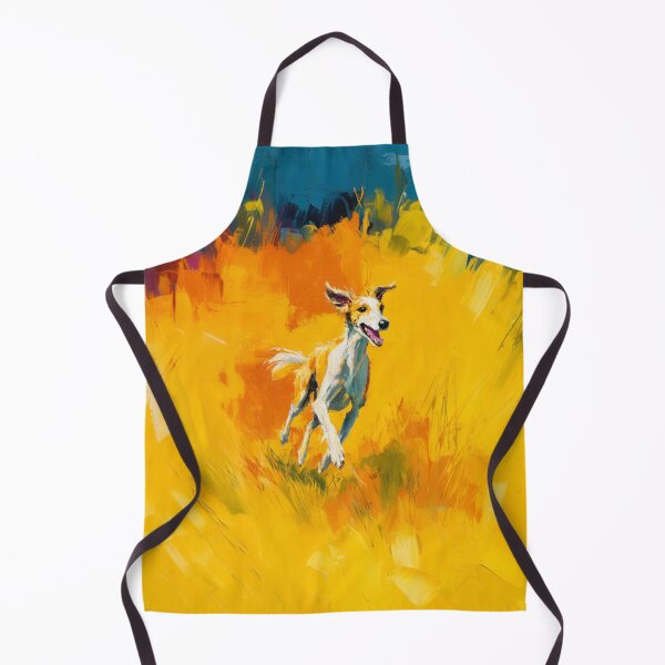 Item preview, A joyful Saluki running through a bright summer field, Dogs in Motion designed and sold by CDC40.