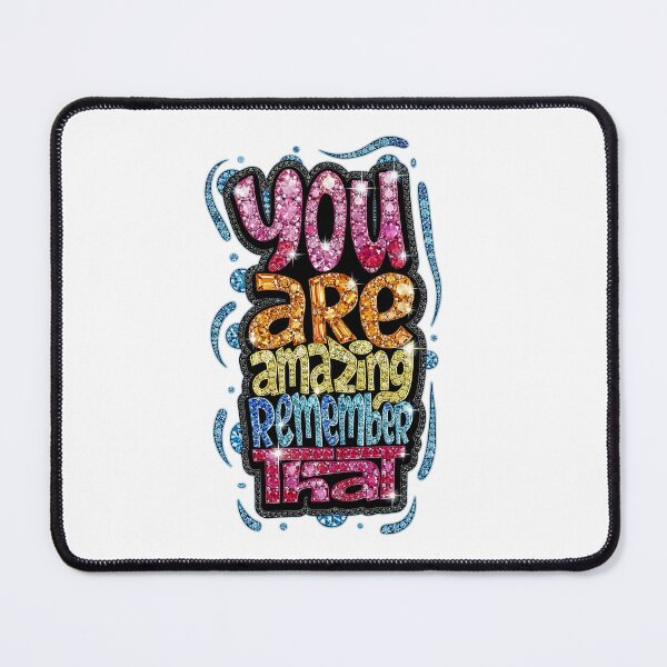 Item preview, You Are Amazing Remember That - Sparkling Gemstone Typography designed and sold by Krasnovaovaova.