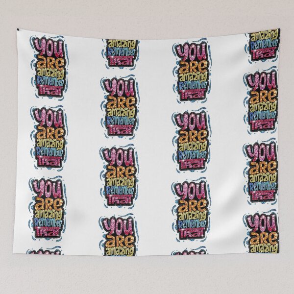 Item preview, You Are Amazing Remember That - Sparkling Gemstone Typography designed and sold by Krasnovaovaova.