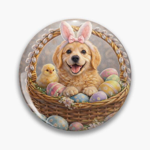Item preview, Cute Golden Retriever Easter Bunny designed and sold by GivingJoy.