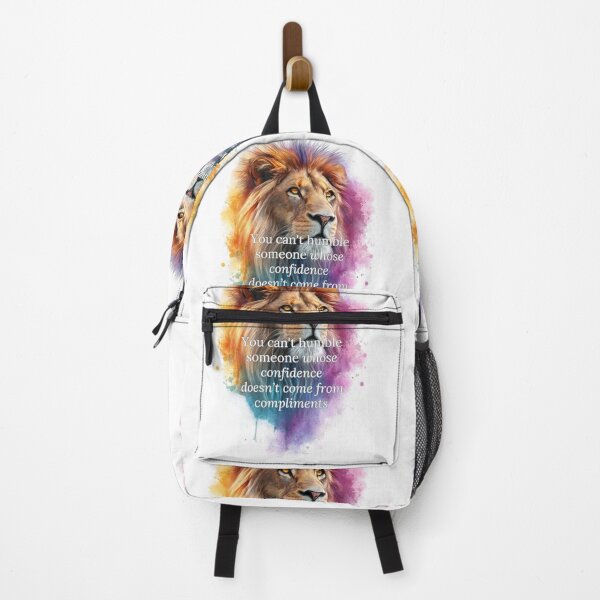 Item preview, "You Can't Humble Someone Whose Confidence Doesn't Come From Compliments" Motivational Lion Design designed and sold by THMKagutsuchi.