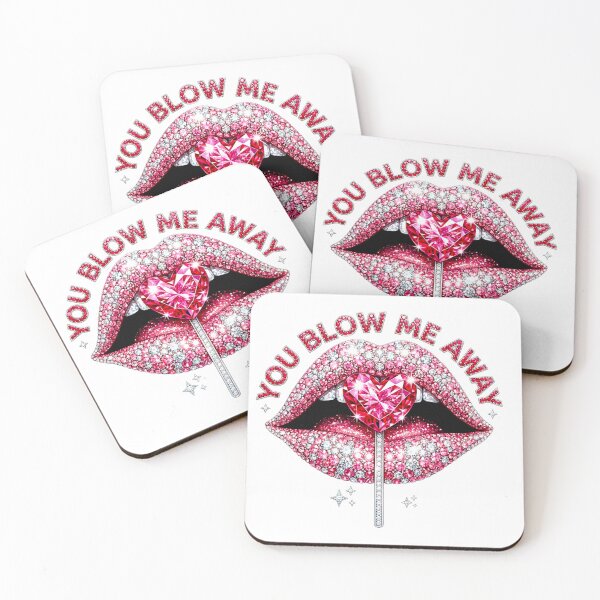 Item preview, You Blow Me Away - Diamond Lips & Heart Lollipop Art designed and sold by Krasnovaovaova.