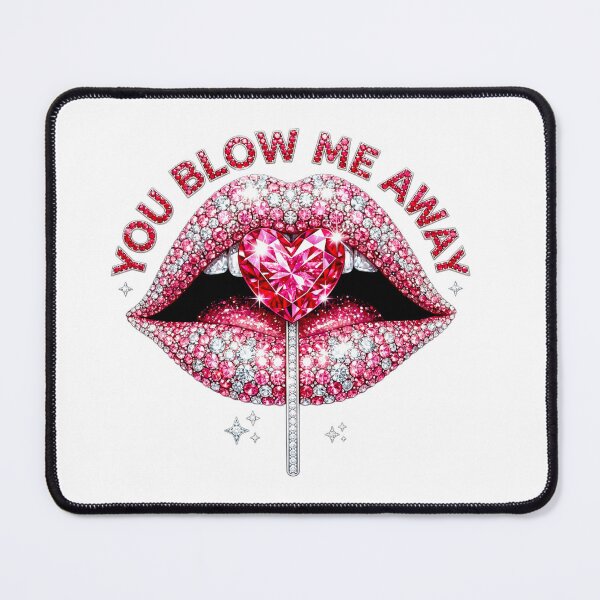 Item preview, You Blow Me Away - Diamond Lips & Heart Lollipop Art designed and sold by Krasnovaovaova.