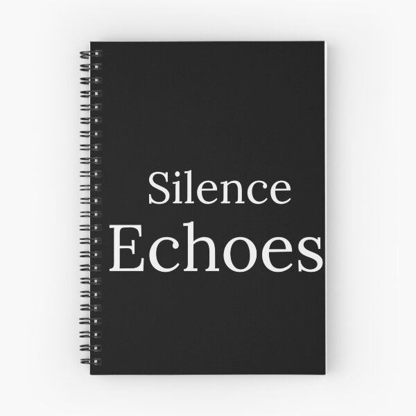 Item preview, Silence Echoes – Minimal Reflective Typography Design designed and sold by QuietRootStudio.