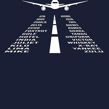 Artwork thumbnail, Airplane Phonetic Alphabet | Pilot Gift by melsens