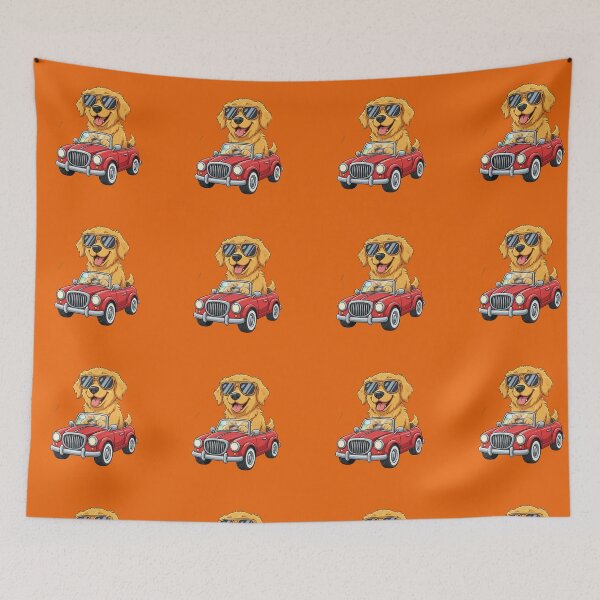 Item preview, Golden Retriever Cruising – Design on All Your Favorite Products designed and sold by Bittor18.