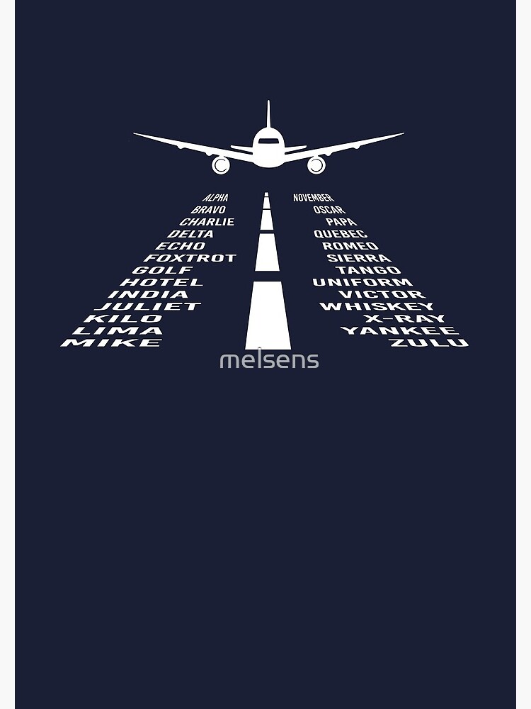 Thumbnail 3 of 3, Journal, Airplane Phonetic Alphabet | Pilot Gift designed and sold by melsens.