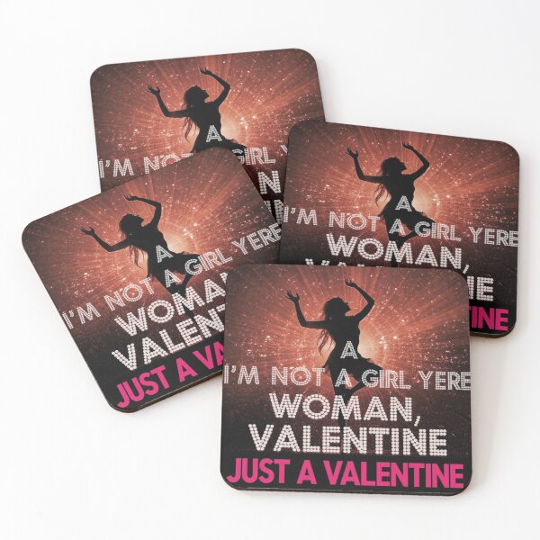 Item preview, I’m Not A Girl, I’m A Woman Valentine Silhouette designed and sold by rainbowgremlin.