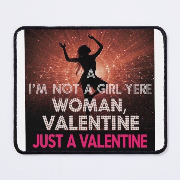 Item preview, I’m Not A Girl, I’m A Woman Valentine Silhouette designed and sold by rainbowgremlin.