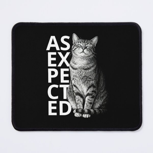 Item preview, As Expected – Vintage Cat Engraving Illustration designed and sold by CatVibesStudio.