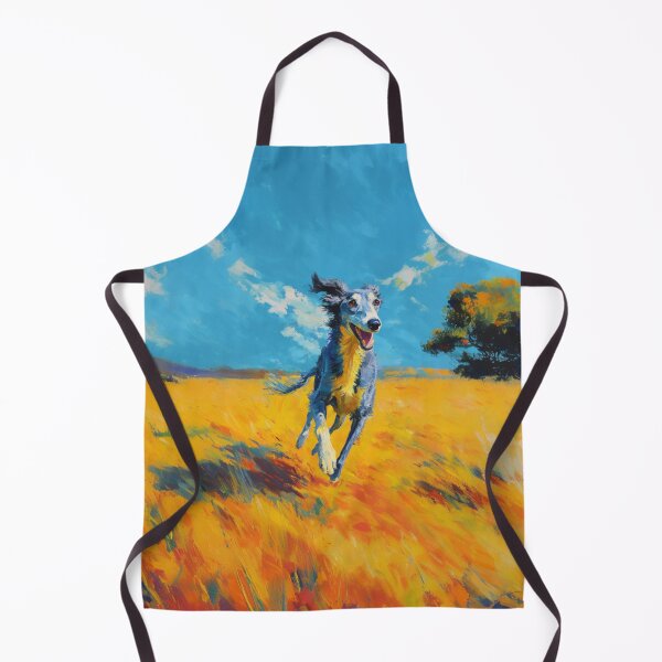 Item preview, A joyful Saluki running through a bright summer field, Dogs in Motion designed and sold by CDC40.