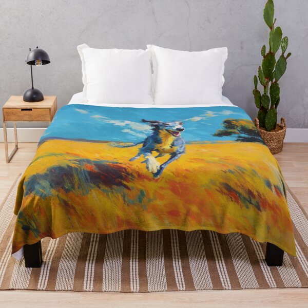 Item preview, A joyful Saluki running through a bright summer field, Dogs in Motion designed and sold by CDC40.