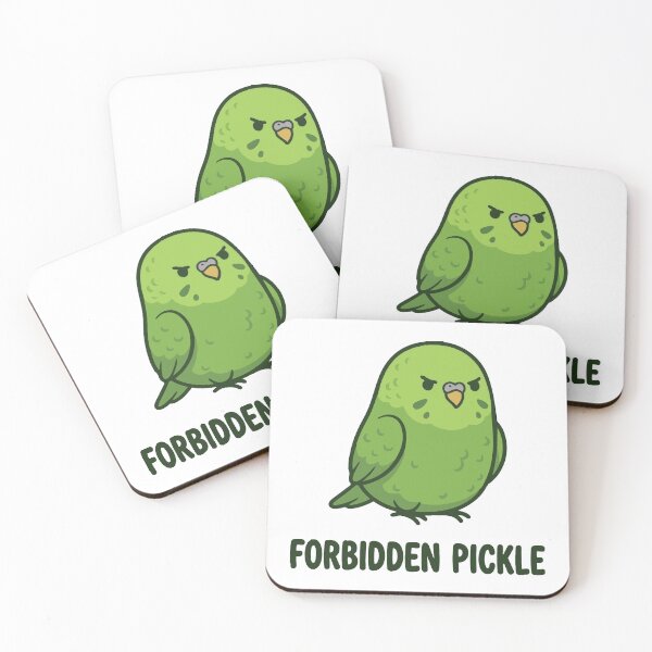Item preview, The Forbidden Pickle Funny Green Budgie designed and sold by Petzzz.