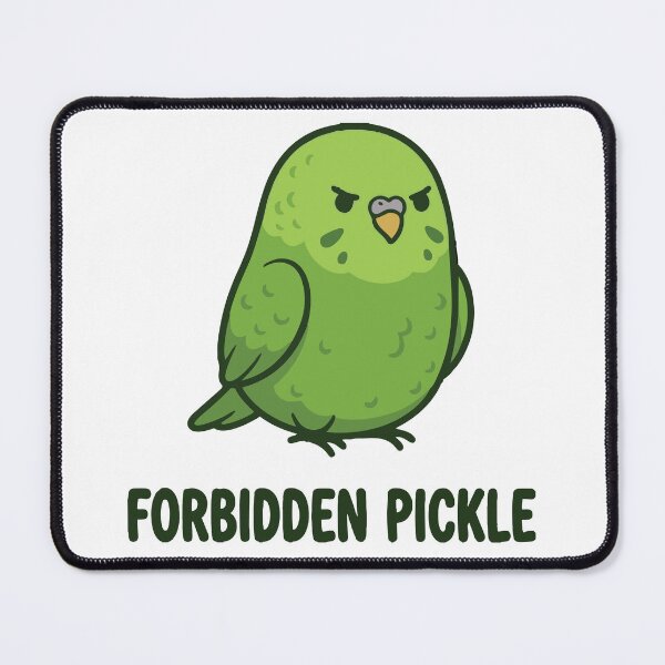 Item preview, The Forbidden Pickle Funny Green Budgie designed and sold by Petzzz.