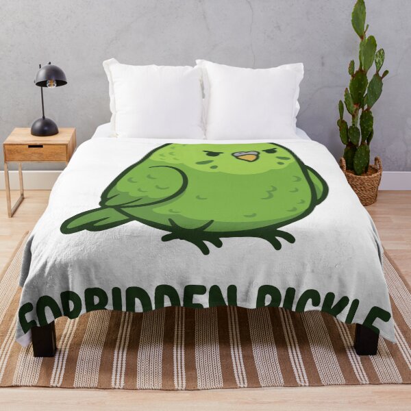 Item preview, The Forbidden Pickle Funny Green Budgie designed and sold by Petzzz.