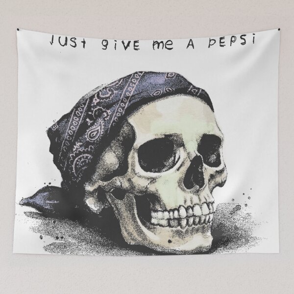 Item preview, Give me a Pepsi - Skull Illustration  designed and sold by Ignorante.
