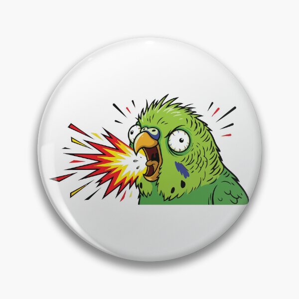 Item preview, Screaming Budgie AAAAA Loud Bird Art designed and sold by Petzzz.