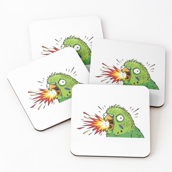 Item preview, Screaming Budgie AAAAA Loud Bird Art designed and sold by Petzzz.