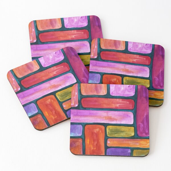 Item preview, Mod Bricks Watercolor designed and sold by Charlene Lanzel.