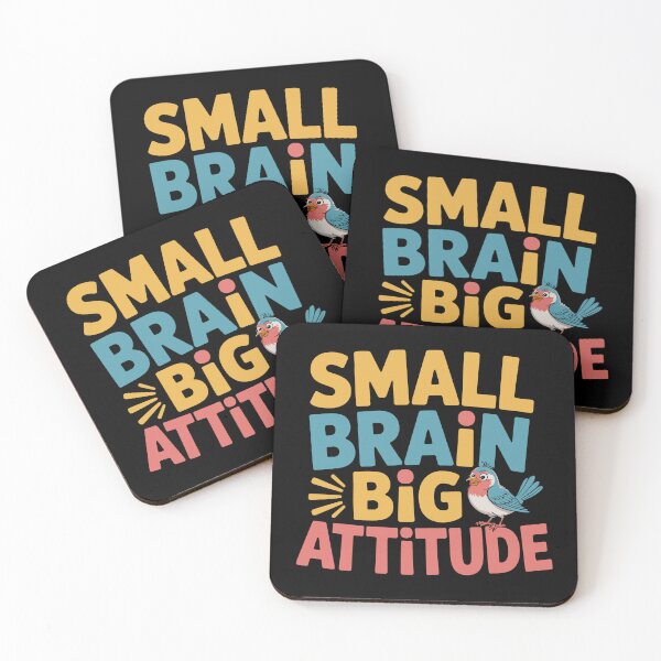 Item preview, Small Brain Big Attitude designed and sold by theartfulaspie.