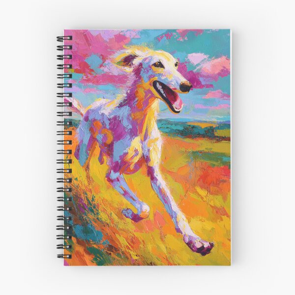 Item preview, A joyful Saluki running through a bright summer field, Dogs in Motion designed and sold by CDC40.