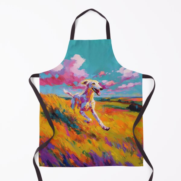 Item preview, A joyful Saluki running through a bright summer field, Dogs in Motion designed and sold by CDC40.