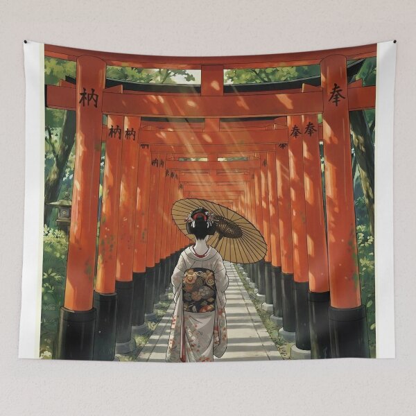 Item preview, Japanese Geisha Print designed and sold by KieranClegg.